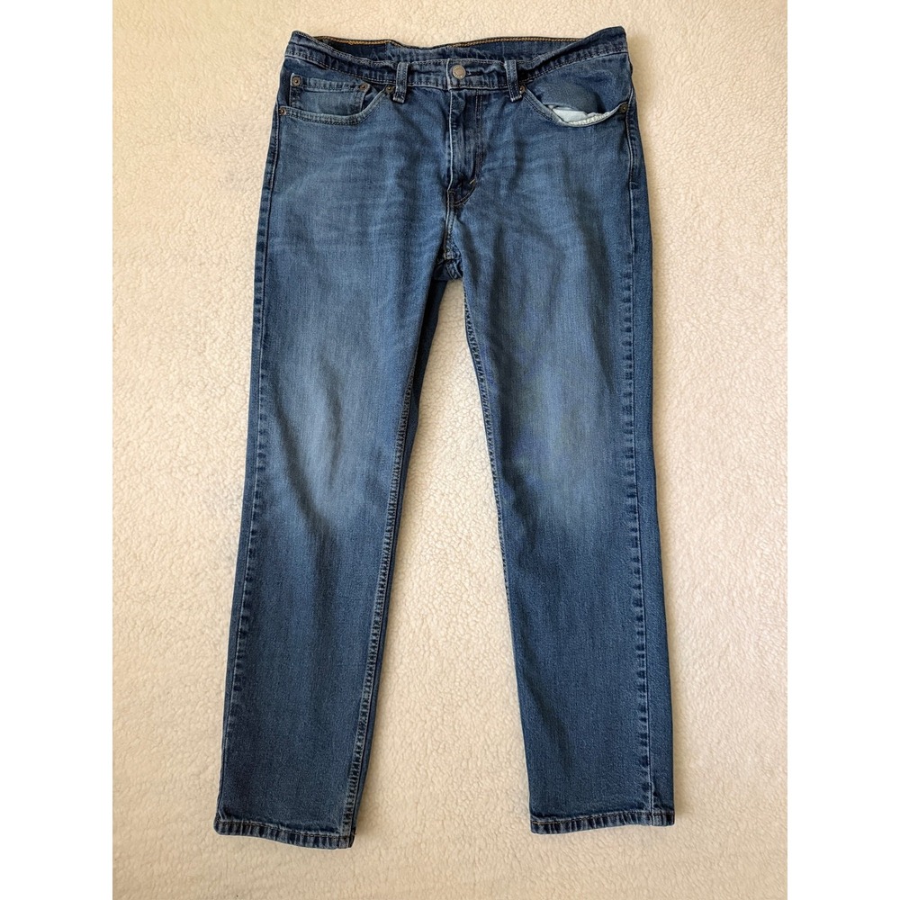 Levis 511 Jeans Mens 34x30 Blue Slim Straight Stretch Denim Medium Wash Pants